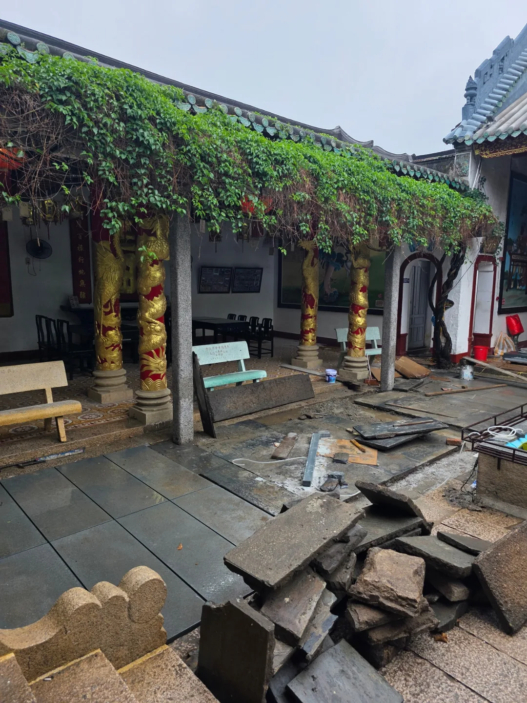 🇻🇳 Chuyến du lịch Đà Nẵng của ba mẹ con_ Vào tham quan Hội Quán Quảng Đông ở Hội An trước giờ mở cửa