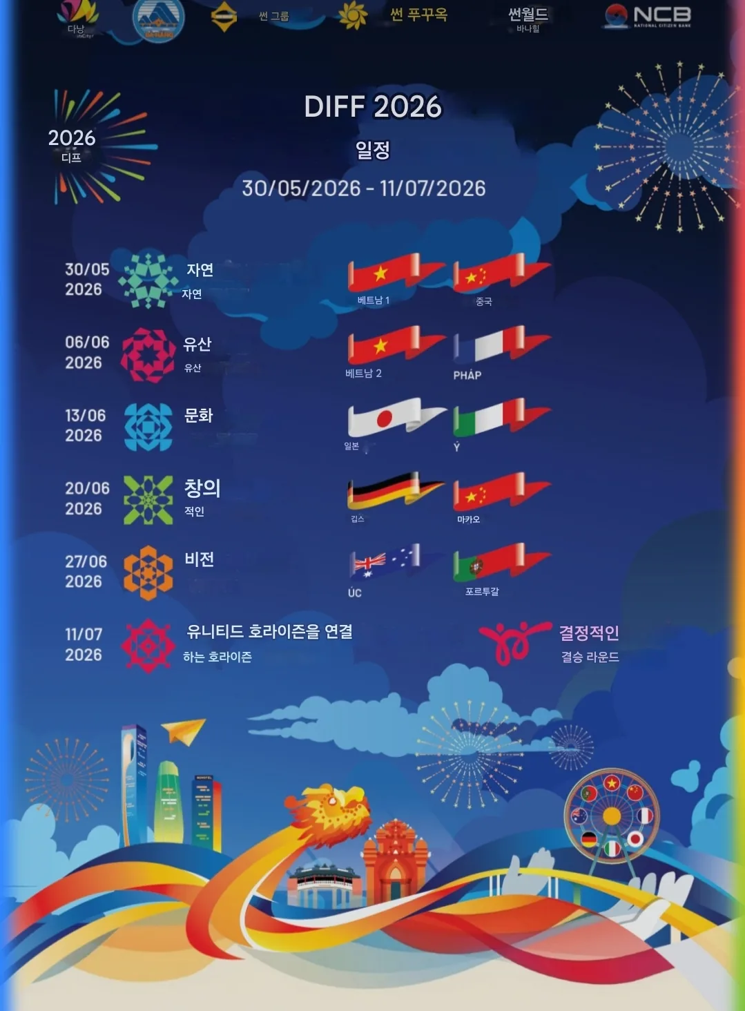 📍(Thông tin) Lễ hội pháo hoa DIFF 2026 Đà Nẵng🎆