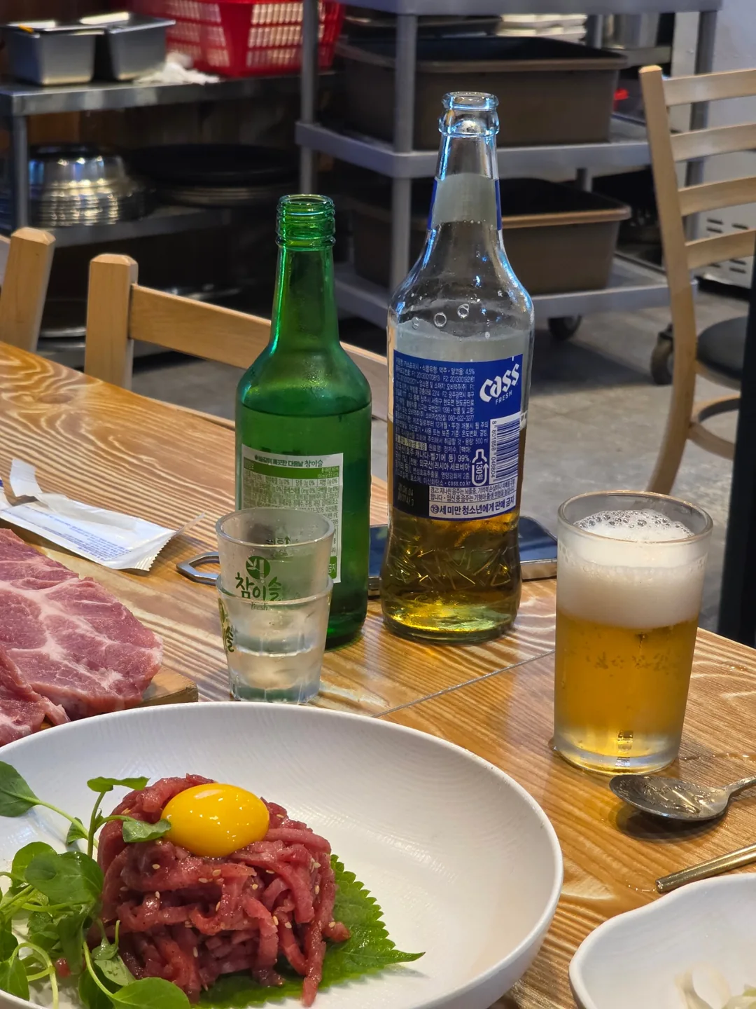 Pha somaek (soju trộn bia) ❣️