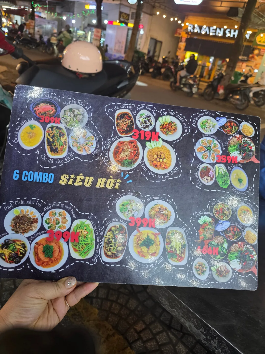 ✈️ Quán hải sản địa phương ngon - Ốc 30k