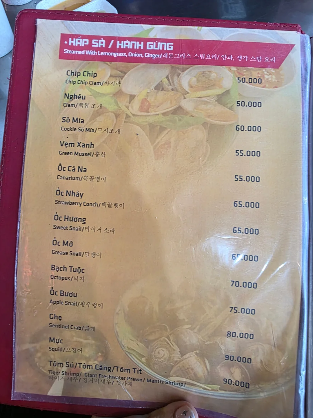 ✈️ Quán hải sản địa phương ngon - Ốc 30k