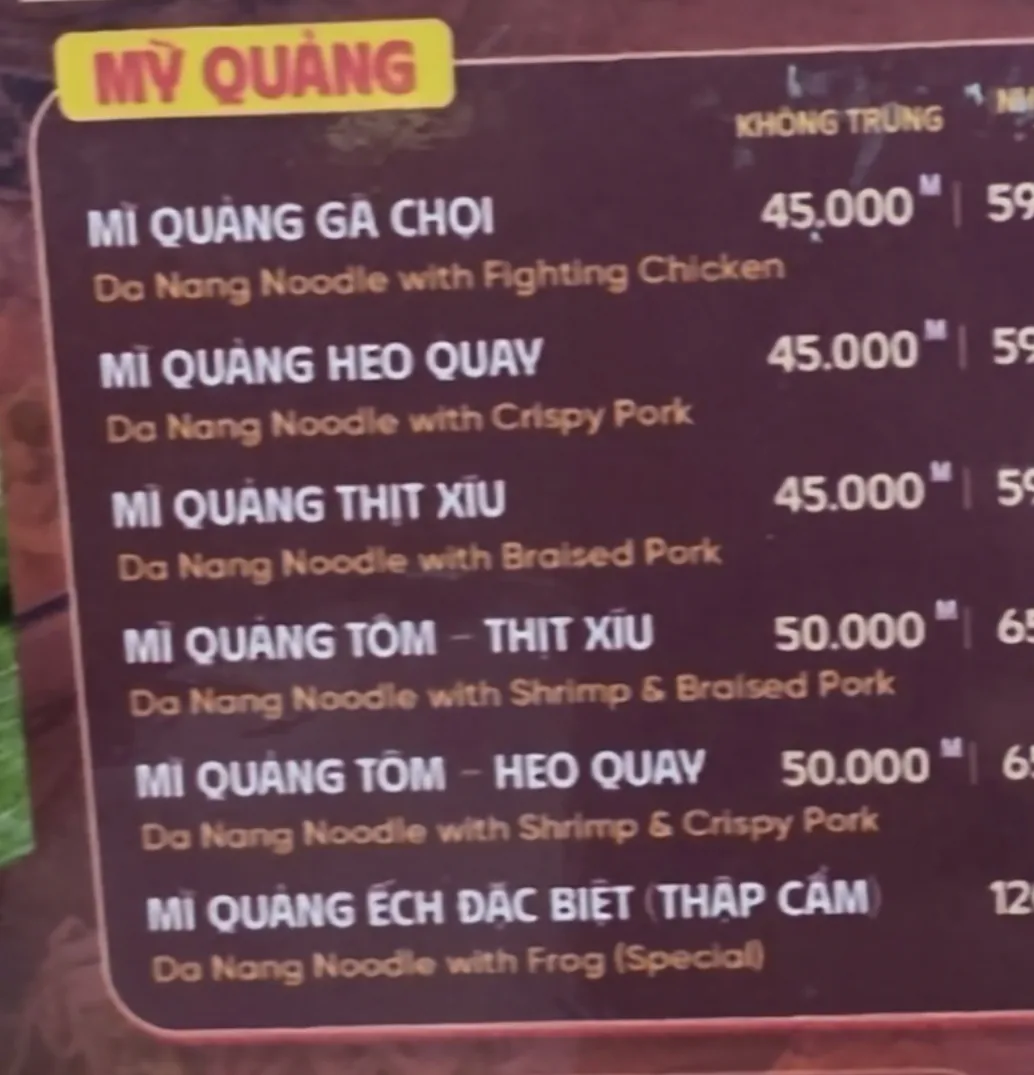 ✈️ Mì Quảng Ếch (Mì Quảng Ếch Bếp Trang -MiQuangEch