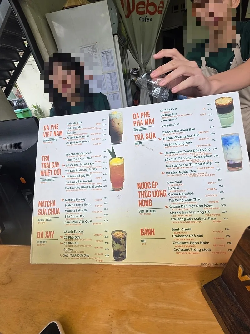 ✈️ Quán cà phê có phòng đào tạo - webe Coffee
