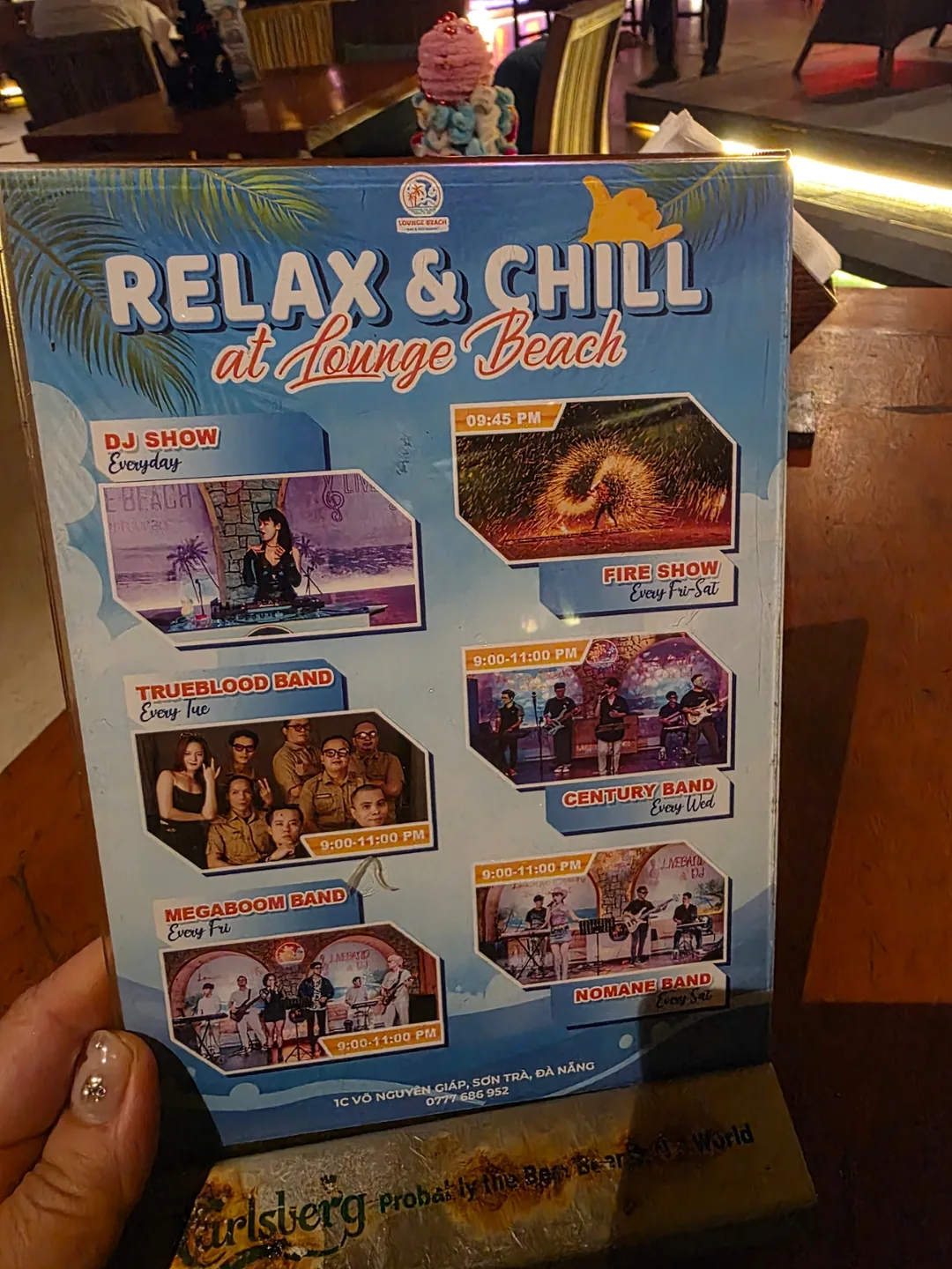 ✈️Muốn xem show lửa ở Mikebich thì cứ đến thẳng Lounge Beach nhé. (Lounge Beach Bar - Restaurant)