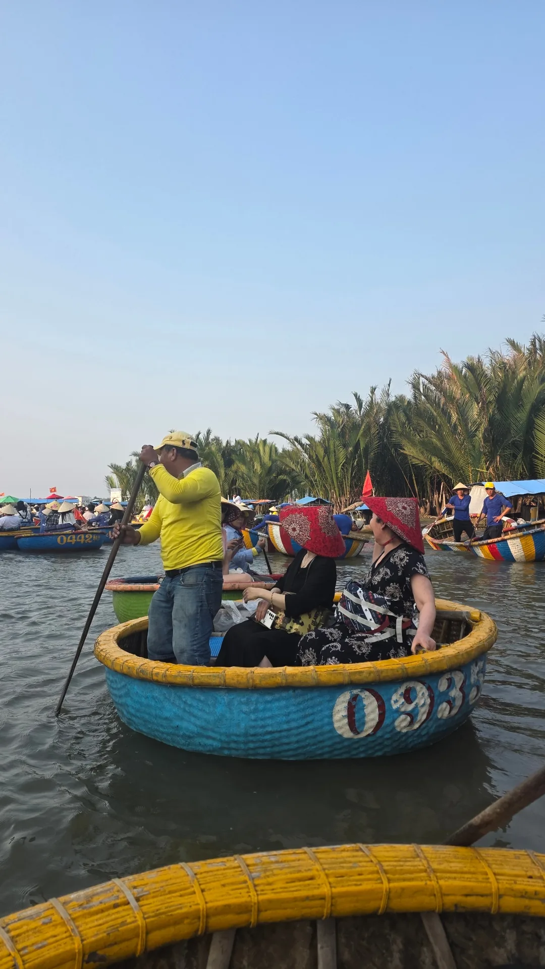 ✈️Lắc lắc lư lư!😄Thuyền thúng! Nhất định phải đi thuyền thúng dừa nhé🤩~^^