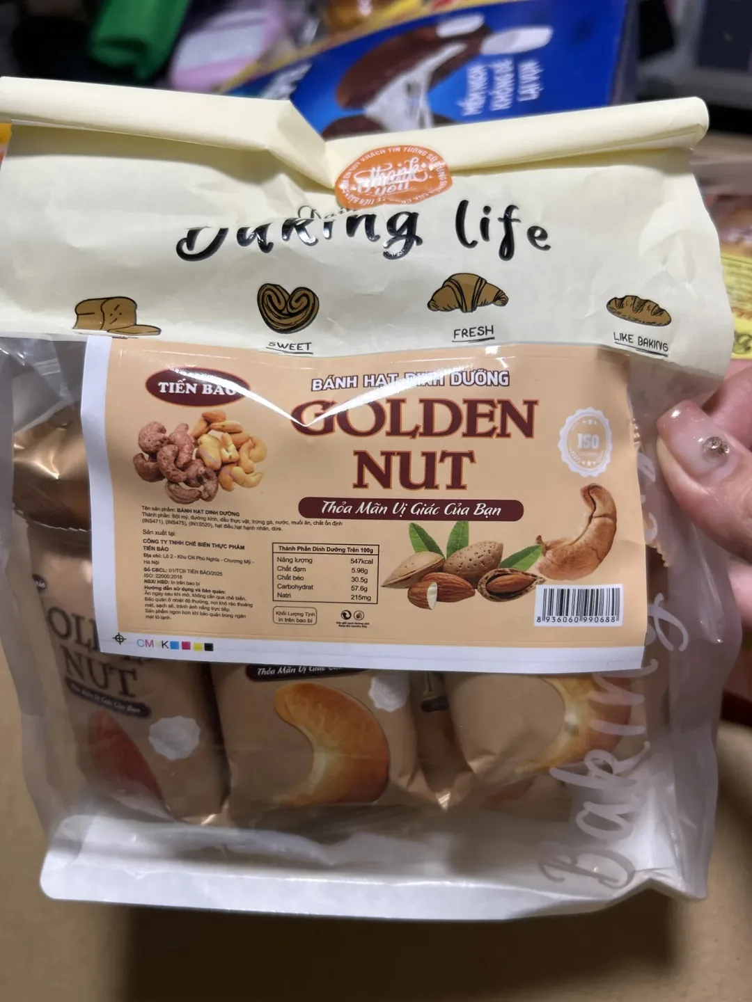 (Thông tin) Mình sẽ chia sẻ thông tin mua hàng của Golden Nut & Cherish vị chuối nhé