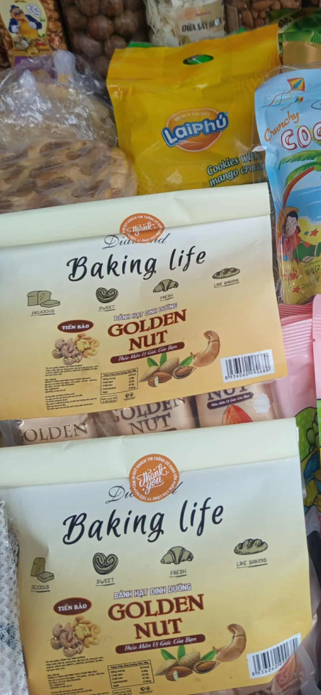 (Thông tin) Mình sẽ chia sẻ thông tin mua hàng của Golden Nut & Cherish vị chuối nhé