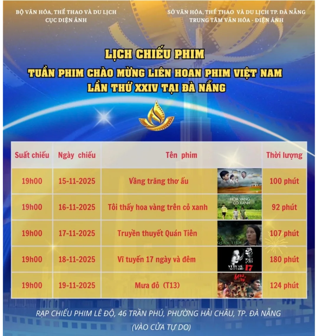 (Thông tin) ⭐️ Hãy cùng nhau thưởng thức Liên hoan phim Việt Nam lần thứ 24 nhé! ⭐️