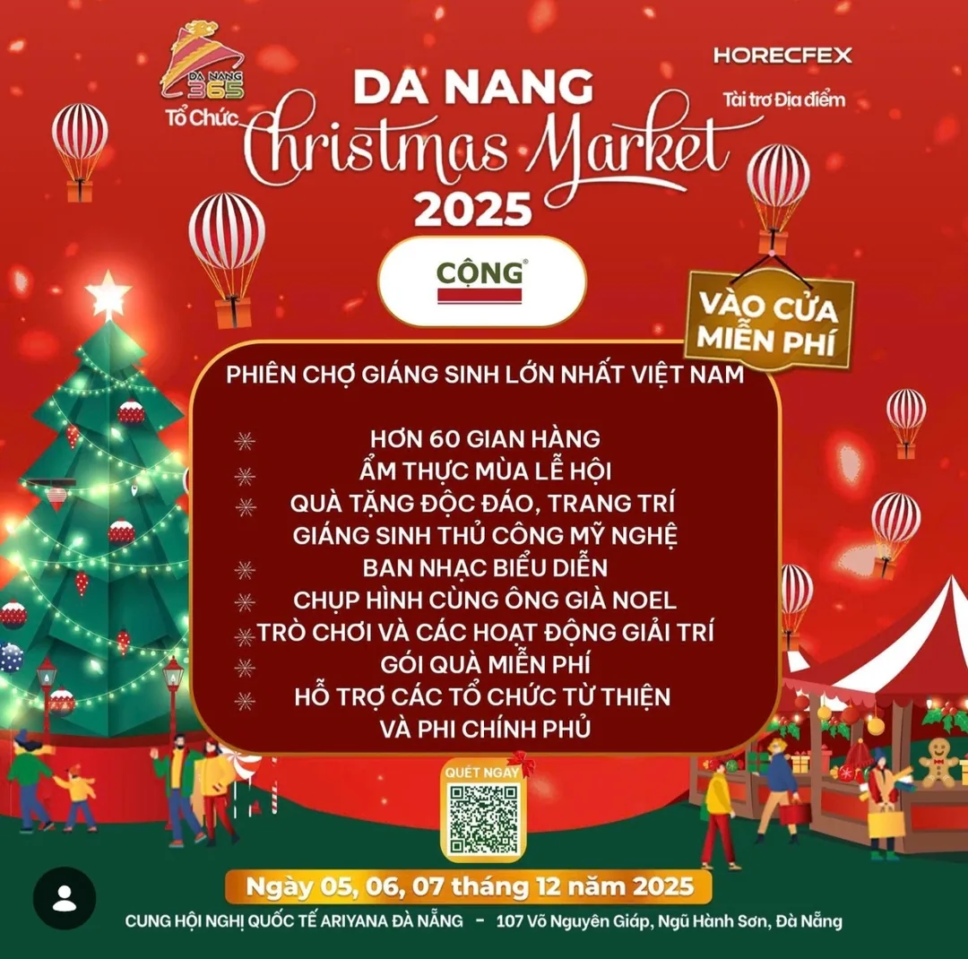 (Thông tin)🎄Da Nang Christmas Market 2025 cùng với Kong Cafe🎄