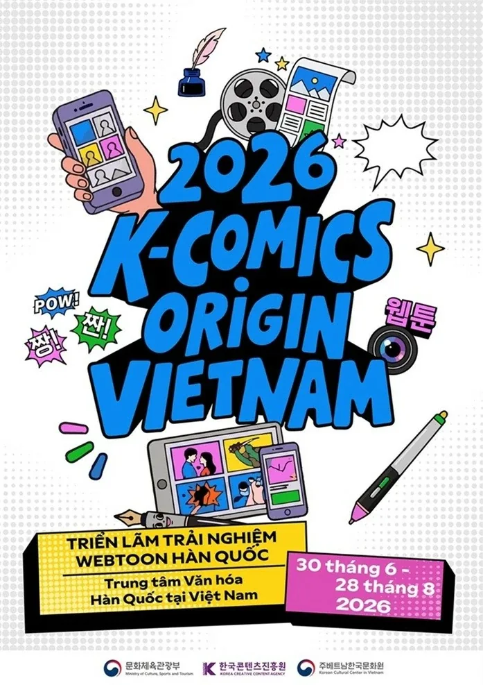 Triển lãm truyện tranh mạng (webtoon) Hàn Quốc được tổ chức tại Hà Nội (2026 K-COMICS ORIGIN VIETNAM)