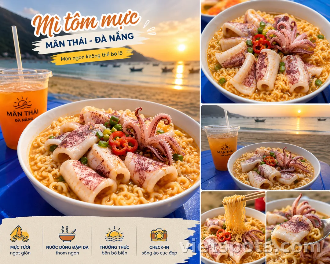 MỲ TÔM MỰC - MÓN NGON PHẢI GHÉ