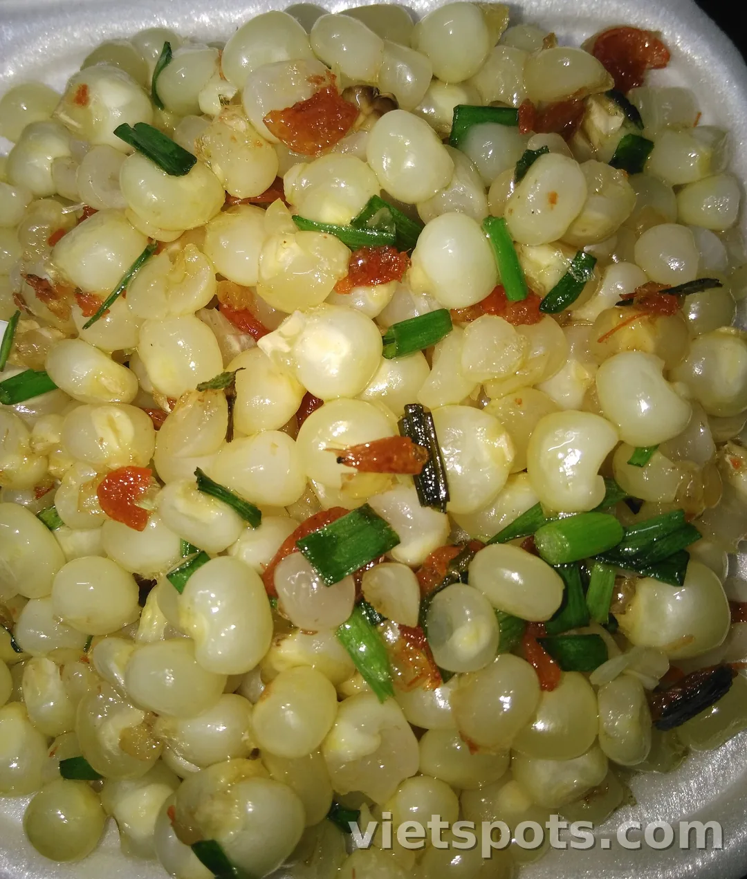 Hộp bắp xào bơ nóng