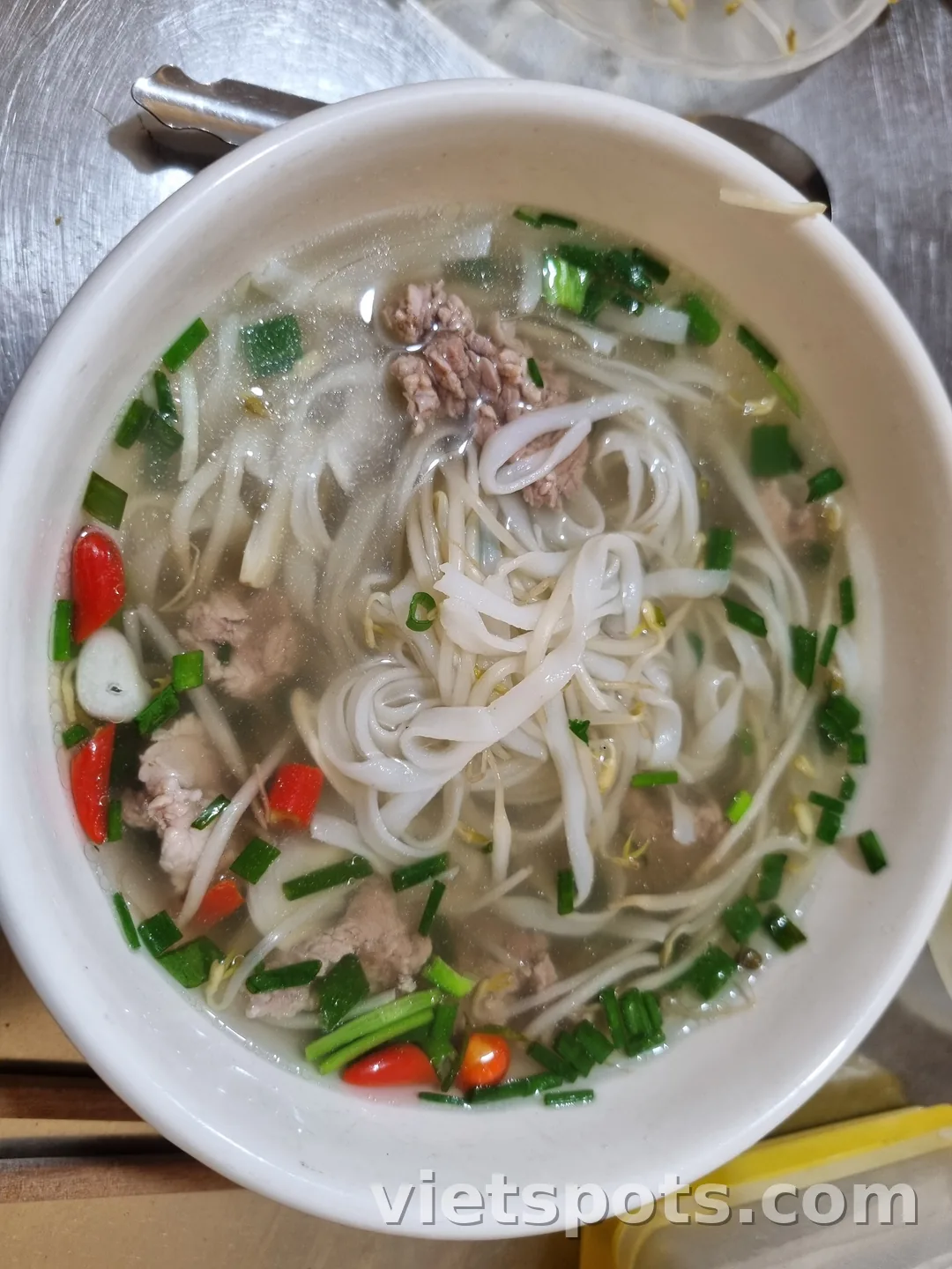 Phở ngon nhất mà tôi từng ăn.