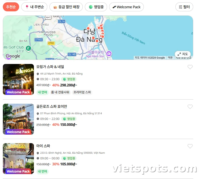 Explore the vietspots app๐