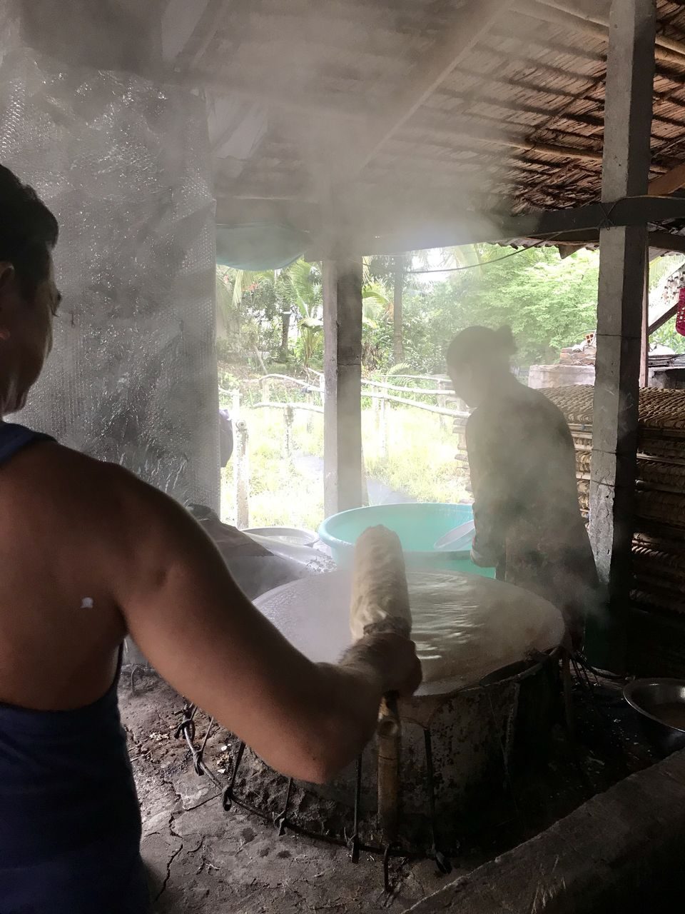 ライスペーパーめくる