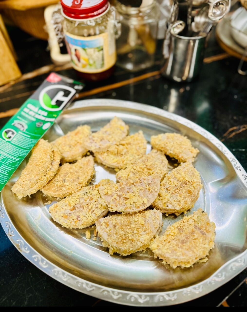 ハムカツ準備