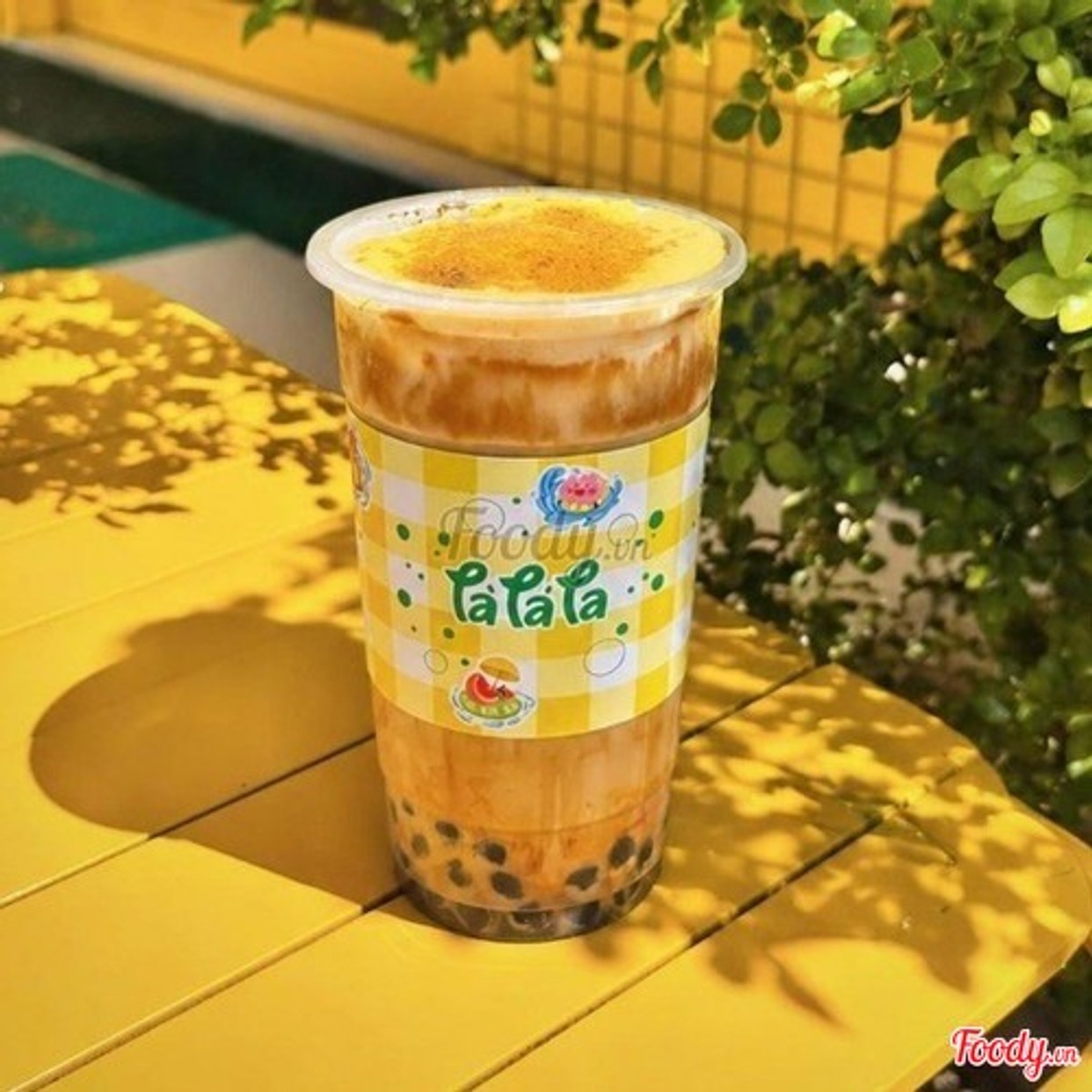 ชานมครีมไข่เผา
