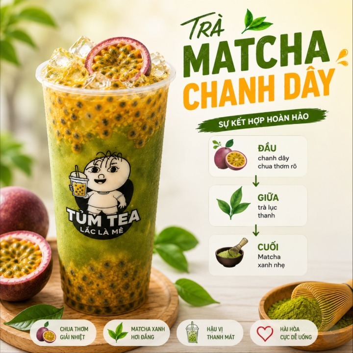 Passion Fruit Matcha Tea