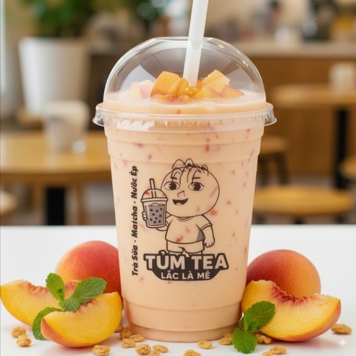 Juicy Golden Peach Yogurt