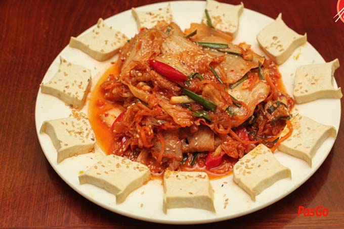 thịt heo xào kimchi đậu hũ