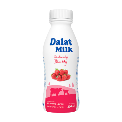 Dalatmilk โยเกิร์ตดื่ม สตรอว์เบอร์รี 500ml