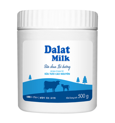 Dalatmilk โยเกิร์ต เติมน้ำตาล 500g