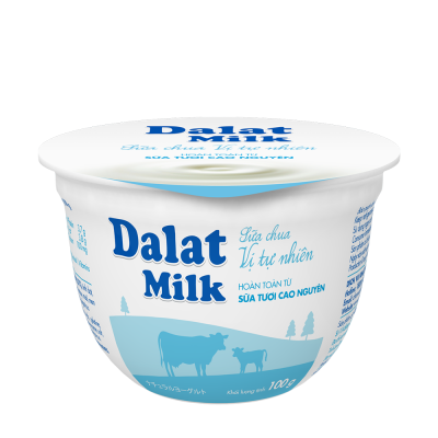 Dalatmilk โยเกิร์ต รสธรรมชาติ 100g