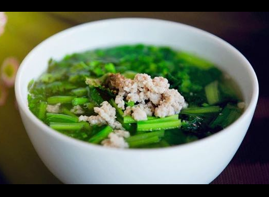 ซุปผักหมูสับ