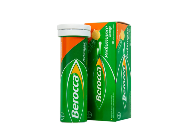 Viên sủi Berocca Bayer bổ sung vitamin và khoáng chất (10 viên)