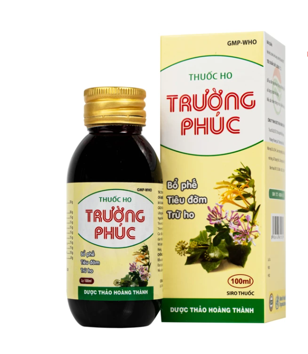 Siro Thuốc ho Trường Phúc điều bổ phế, tiêu đờm, trừ ho (Hộp 100ml)