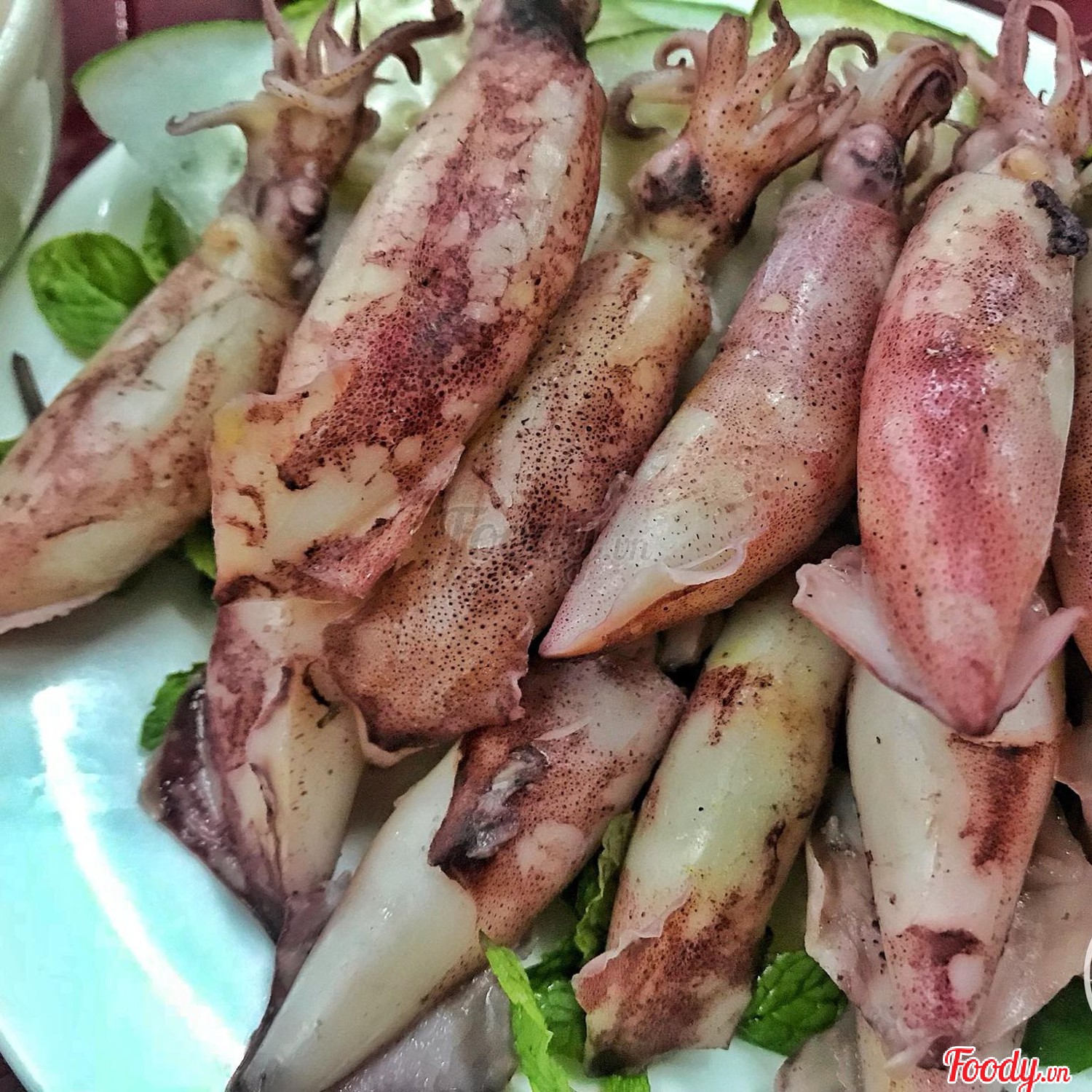 Mực cơm hấp