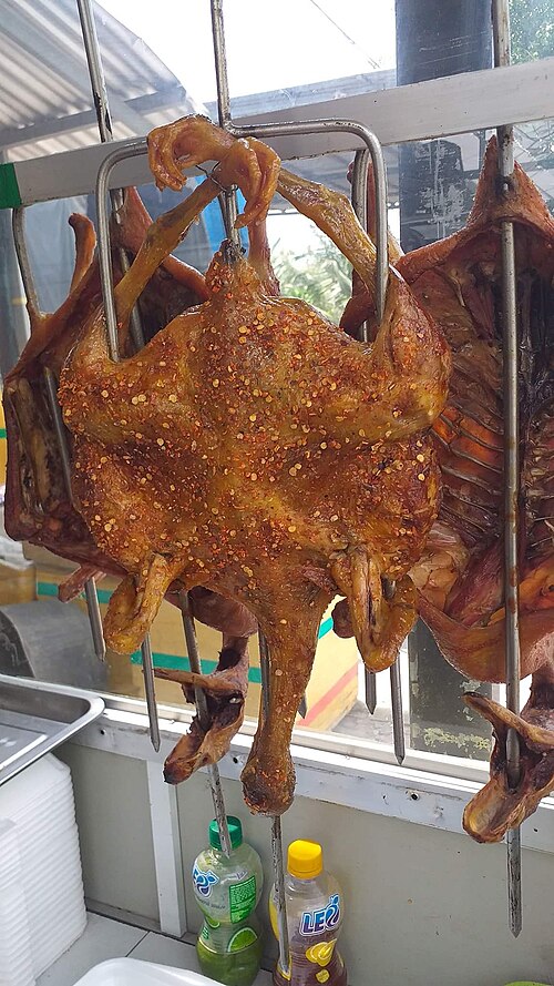 Gà nướng muối ớt lá chanh (Nửa con)