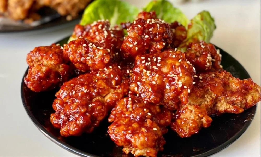 Gà chiên xù sốt cay Hàn Quốc