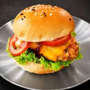 Burger Gà Giòn Phô Mai Cheesy