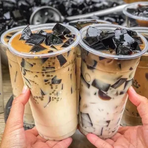 Trà sữa sương sáo chân châu trắng