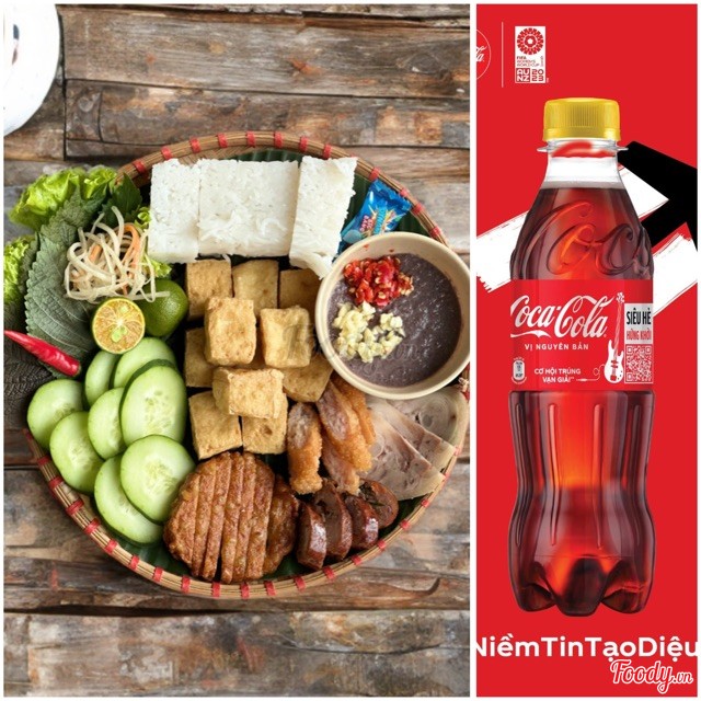 Bún đậu lớn+ Coca