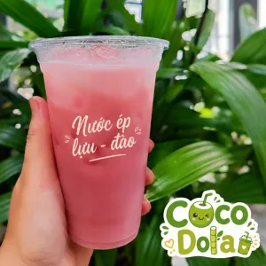 Nước ép lựu mix đào tiên