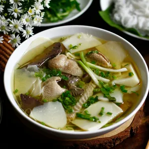 Canh măng tiết lòng mề