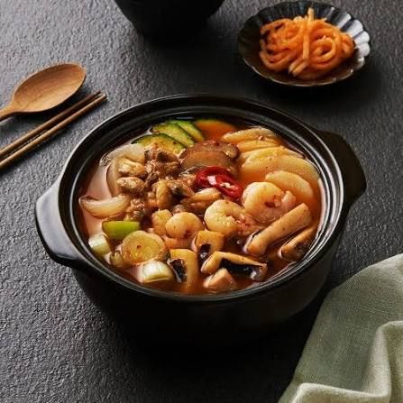 Canh tương đậu hải sản