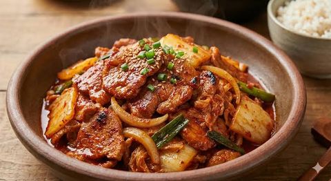 Thịt heo xào cay