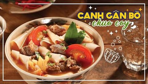 Canh gân gối bò