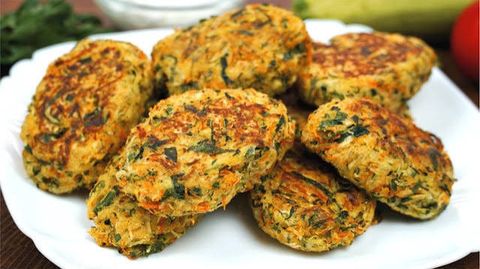 Bánh xèo rau cần bí ngòi