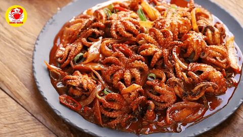 bạch tuột con xào