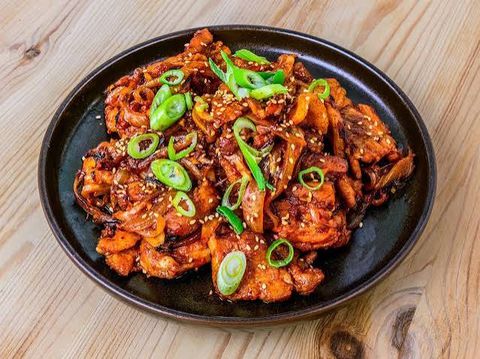 Thịt heo xào cay