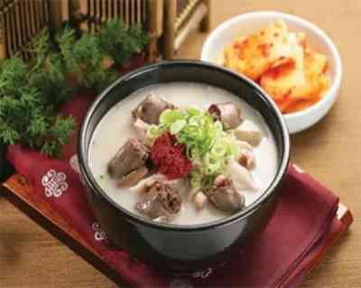Canh dồi tiết Hàn Quốc