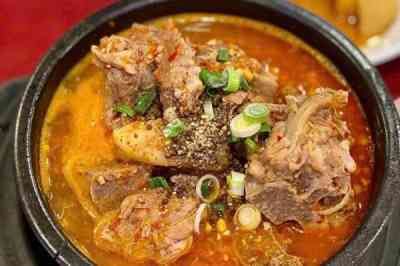 Canh cơm thịt bò