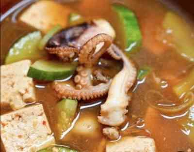 Canh tương đậu hải sản (kèm cơm)