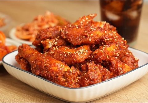 ไก่ทอดซอสเผ็ด