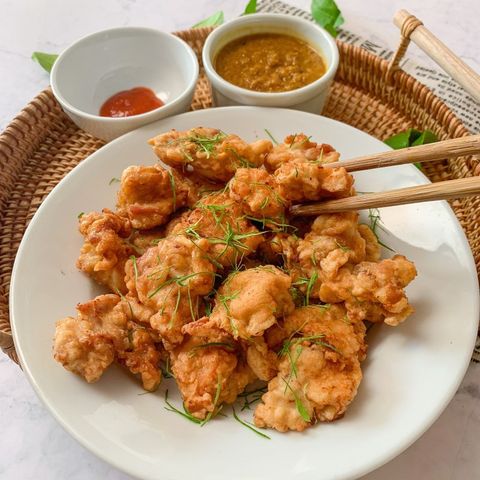 ไก่ทอดแกงกะหรี่ Tikkudak