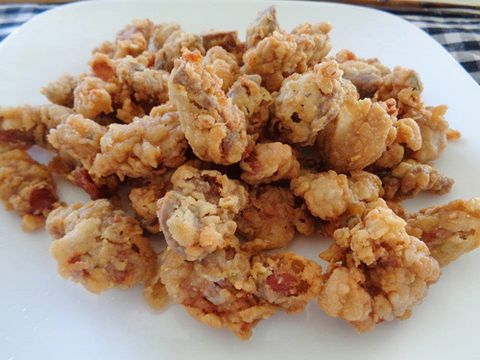 กึ๋นไก่ทอดซอสพริก